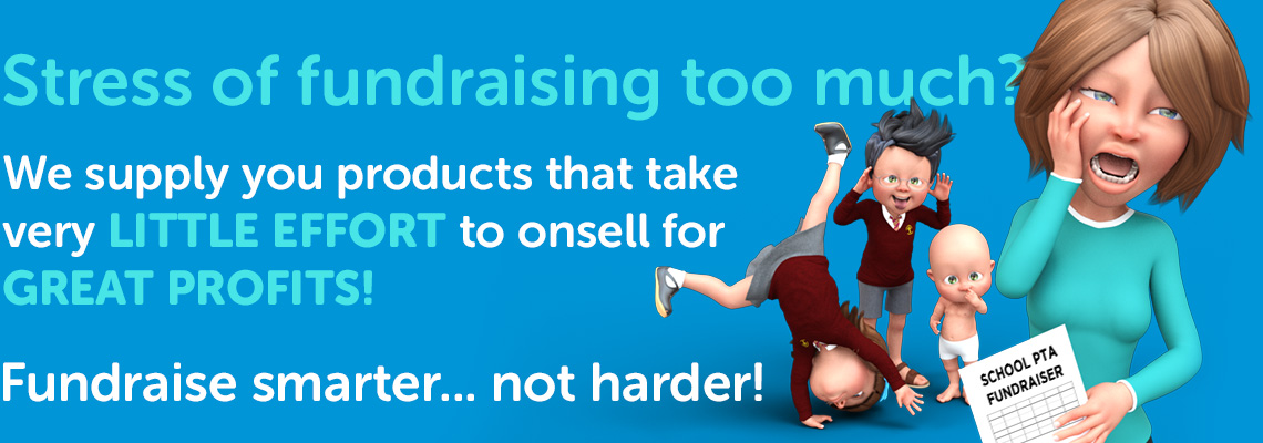 Stress of fundraising too much? We supply you products that take very little effort to onsell for great profits.