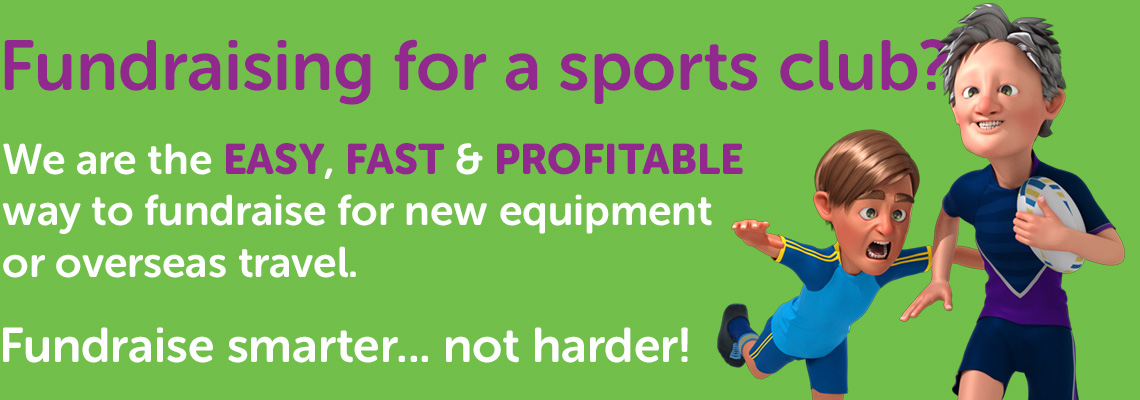 Fundraising for a sports club? We are the easy, fast and profitable way to fundraise for new equipment or overseas travel.